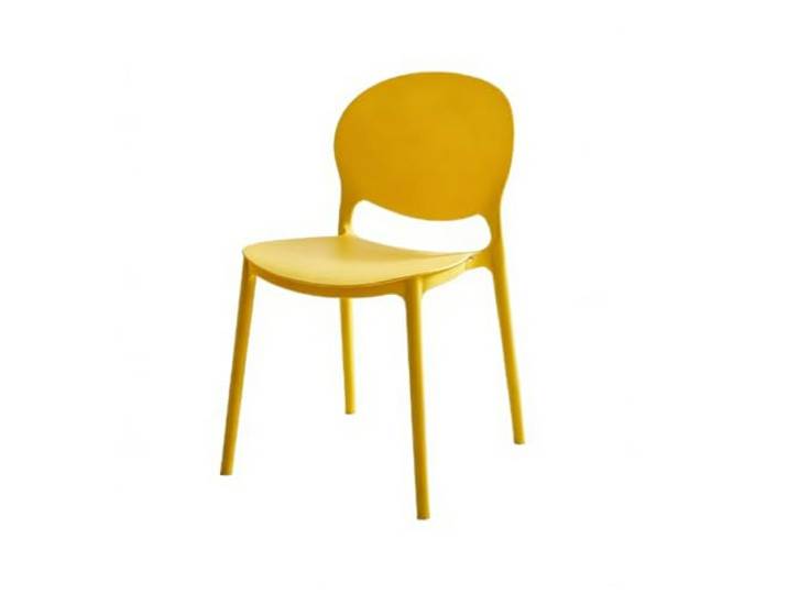 YANG11FAN Vielseitig Ergonomischer Stuhl, Kunststoffstuhl, geeignet for Büroarbeitszimmer(Yellow)