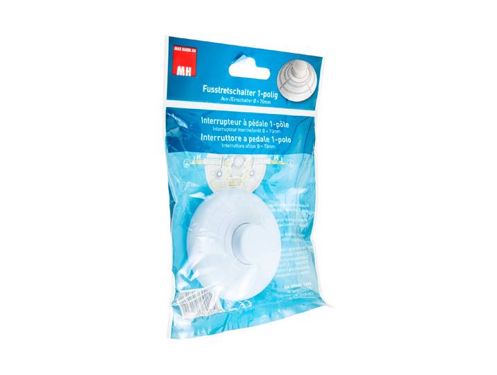 Max Hauri AG Fuss-Tretschalter Weiss