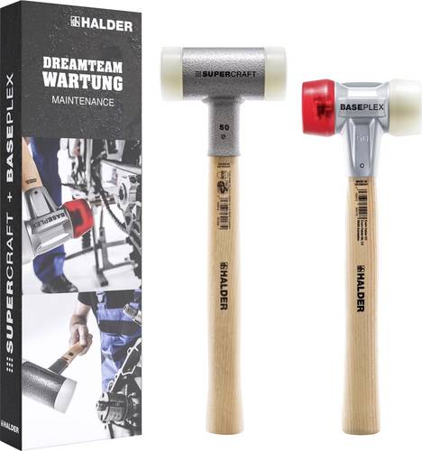 Halder Aktionsbox Dreamteam 3366s001 Hammer-Set rückschlagsfrei 1100g 130mm 2St.