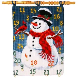 Adventskalender "Schneemann mit Vogel"
