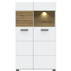Innostyle Vitrine Salou Dekor Weiß