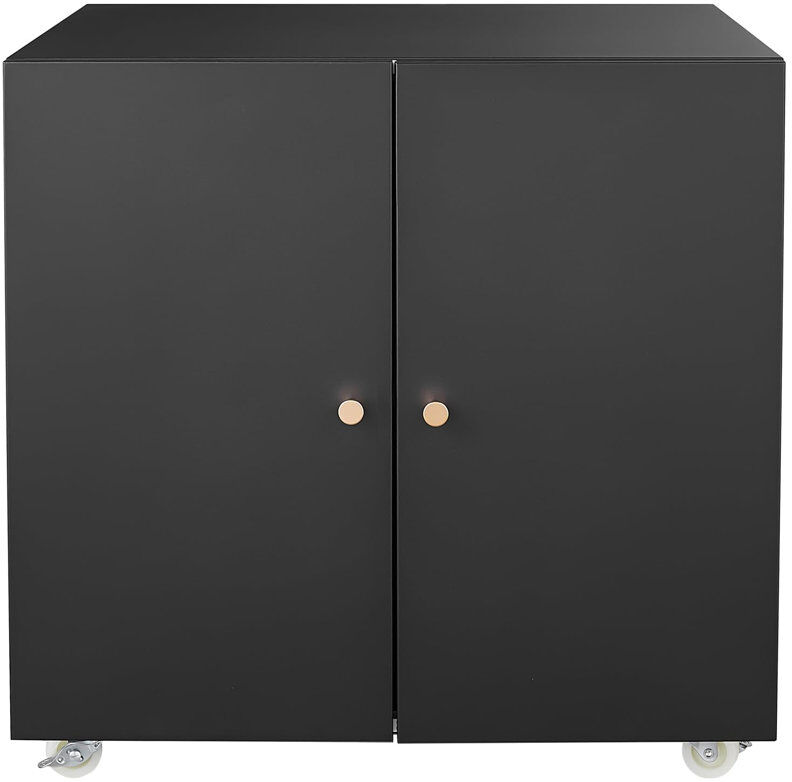 idealhouse 60 cm W Printer Stand Black 60cm H x 60cm W x 60cm D