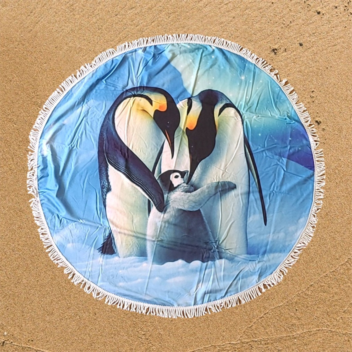 Dear Little One Pinguin Rond Strandlaken 150 cm