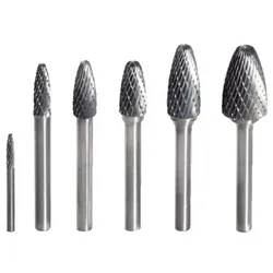 HM Rundbogen-Frässtift Form F, 8mm - silber