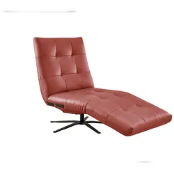 KAWOLA Relaxliege LETICIA motorisch Leder rot