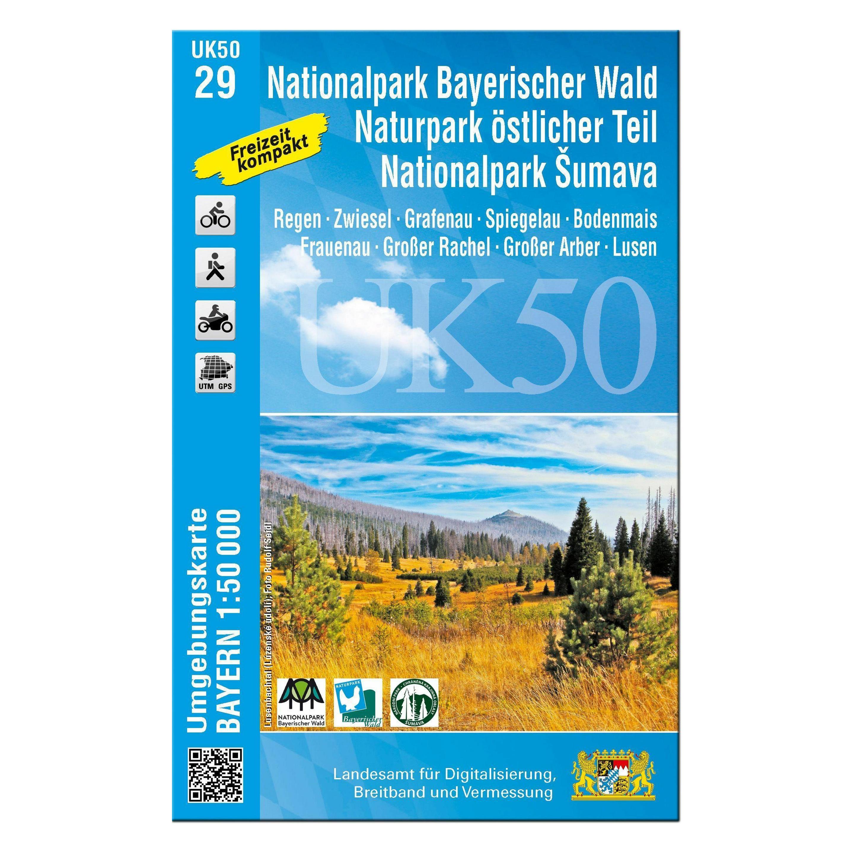 LDBV Bayern Topographische Karte Bayern Nationalpark Bayerischer Wald Ost (40611597)