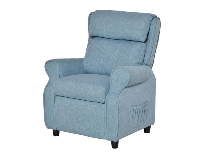 Canapé enfant avec repose-pieds, accoudoirs et dossier réglables, fauteuil relax, chaise longue enfant, canapé-lit enfant