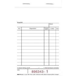 Rnk Verlag RNK Kassenblock 2952 15x10cm oben geheftet 50x2Blatt