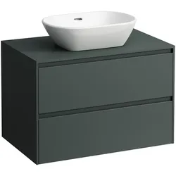 LAUFEN LANI Schubladenelement, 1 Ausschnitt mittig, 785x495x525mm, H4043111122661, Farbe: Verkehrsgrau