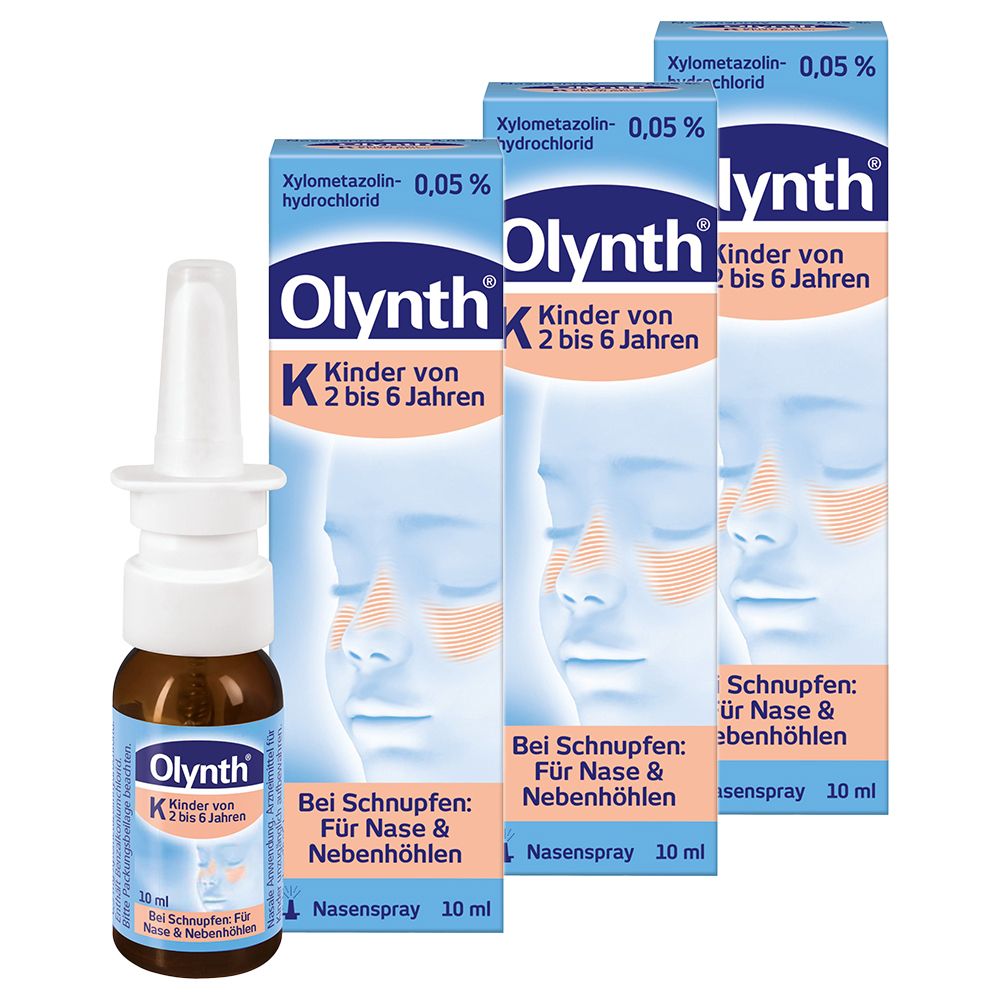 Olynth 0,05% für Kinder Nasendosierspray 3-er Set 3x10 ml
