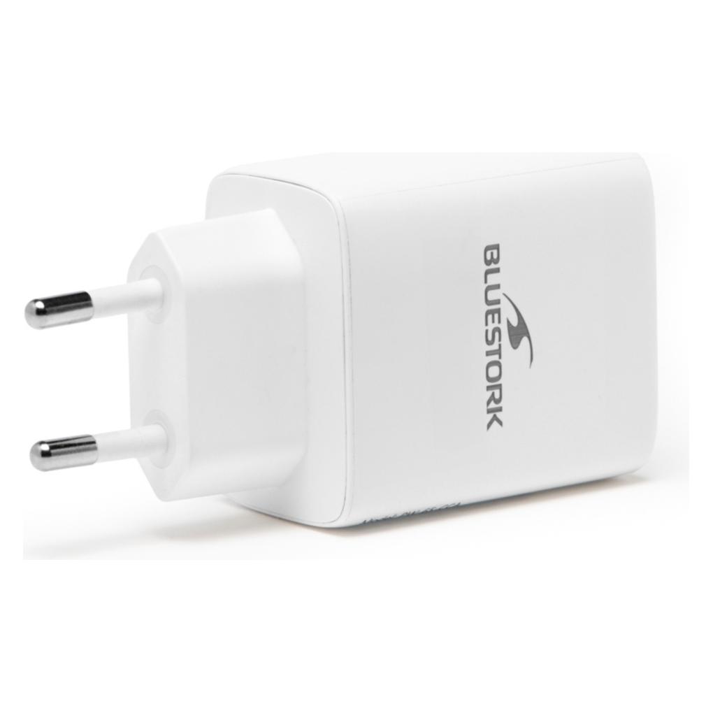 Bluestork Chargeur USB/3 ports/65W/Blanc (65 W, 3 Ports) (TBKBLUPW-65-CCA)