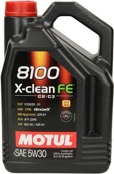 Motoröl MOTUL 112781 8100 X-Clean FE 5W30 5L