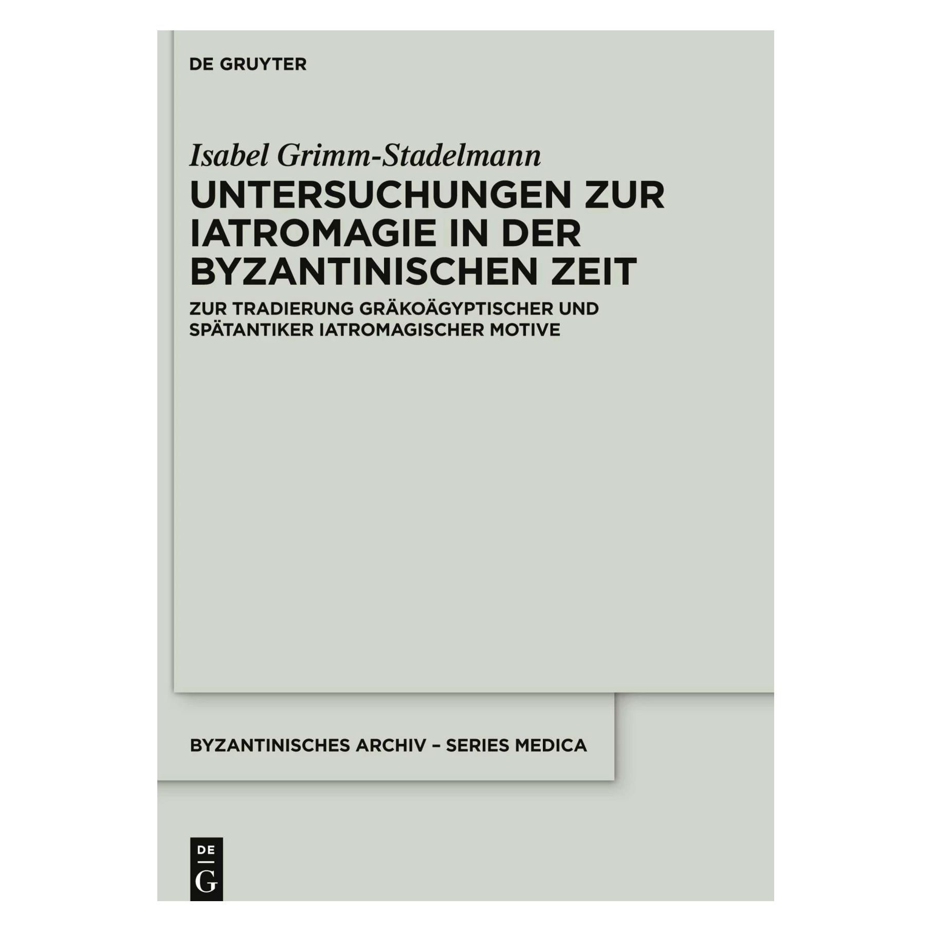 De Gruyter Isabel Grimm-Stadelmann (Deutsch, Hardcover, Isabel Grimm-Stadelmann) (41806906)