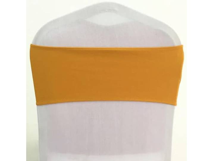 HIPdudRTG Satinbänder mit Schleifen für Stühle, 10 stücke/50 stücke Spandex Hochzeit Stuhl Schärpe Schärpen Hotel(Gold,50pcs)