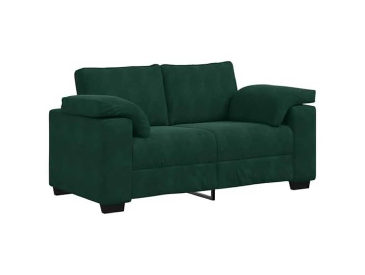 vidaXL Zweisitzer-Sofa Dunkelgrün 160x77x82 cm Samt