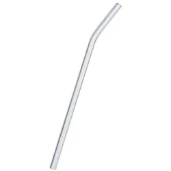 Glas Strohhalm (200x8 mm) durchsichtig für Kalt- und Heißgetränke