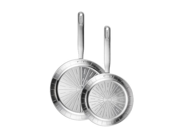 Fiskars Ensemble de poêles All Steel Pure 2 pièces