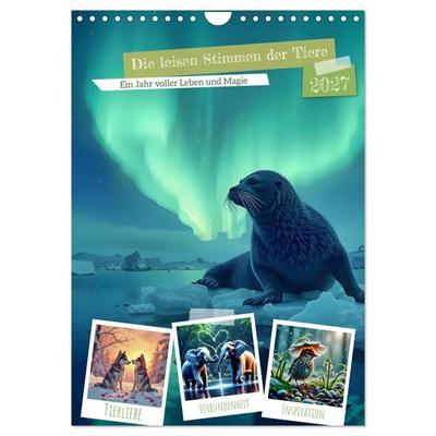 Die leisen Stimmen der Tiere (Wandkalender 2027 DIN A4 hoch), CALVENDO Monatskalender