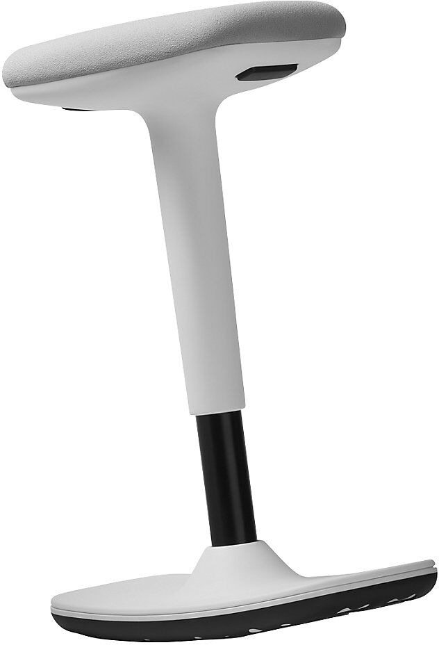 Sitz-/Stehhocker TO-SWIFT, höhenverstellbar 500 - 750 mm, grau / weiß Dauphin