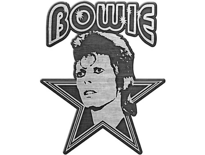 David Bowie Aladdin Sane Button, taille unique, Zie beschrijving