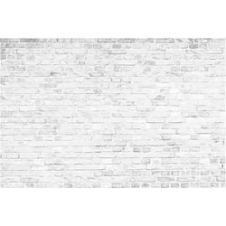 FOTOTAPETE Weiße Backstein Mauer 432/290 cm