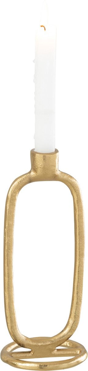 J-Line kaarshouder Ovaal aluminium goud