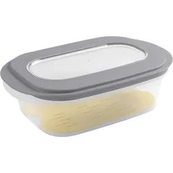 Sunware Sigma home Aufschnittdose für Käse transparent grau