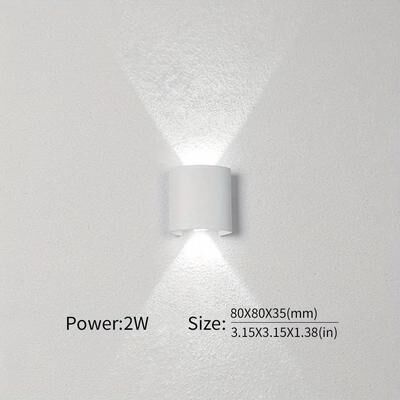 Multisell Products Hub Economy LED Wall Lamp, Plastic Sconce Lights, Nordic Spot For Bedroom Corridor white Light 2w Ac85 265v