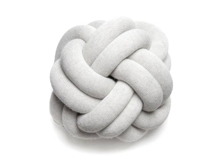 Design House Stockholm Knot kussen lichtgrijs