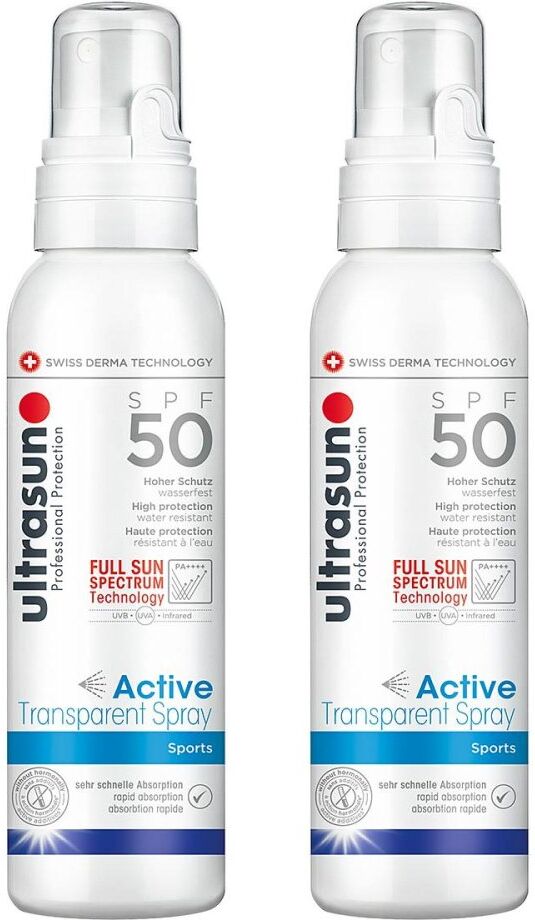 Ultrasun Active Transparent Spray Spf 50 2x150ml