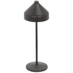 Zafferano AMELIE Wiederaufladbare und dimmbare schwarze LED-Tischleuchte
