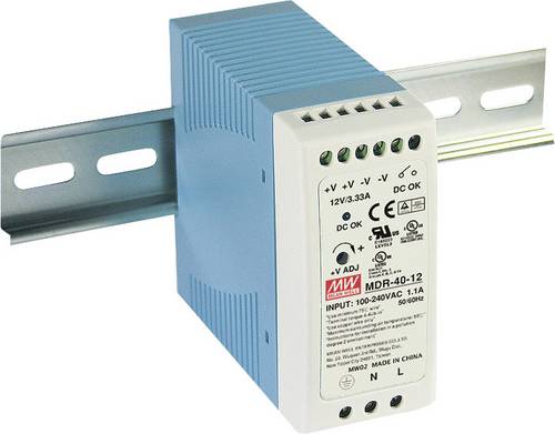 Mean Well MDR-40-24 Hutschienen-Netzteil (DIN-Rail) 24 V/DC 1.74A 40W Anzahl Ausgänge:1 x Inhalt 1St.