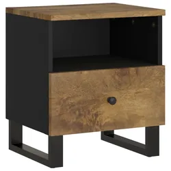 vidaXL Nachttisch Massivholz Mango & Holzwerkstoff