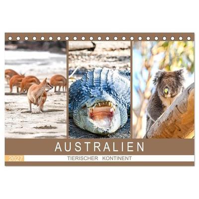 Australien, tierischer Kontinent (Tischkalender 2027 DIN A5 quer), CALVENDO Monatskalender