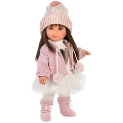 Llorens - Fashion Puppe - Sara brünett, 35cm, weicher Stoffkörper
