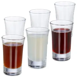 Relaxdays 12 x Schnapsgläser 4cl Transparent
