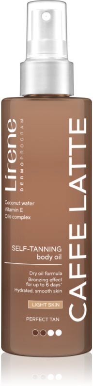 Lirene Perfect Tan huile auto-bronzante corps Caffe Latte 200 ml