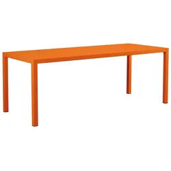 Großer Esstisch Quatris 200x80x75 cm orange