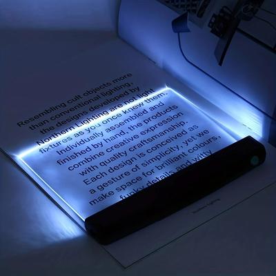Smart Shopping Spot LED Flat Panel Night Vision Reading Light Eye Protection For Students & Night Readers black