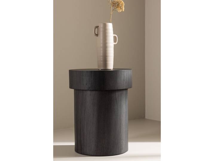 Beistelltisch VENTURE HOME Malung, kompakter runder Beistelltisch, FSC, Ø 35 cm , schwarz (schwarz, schwarz, schwarz), B:35cm H:45cm T:35cm, Tische, Beistelltisch, Ablagetisch, MDF, rund, schlicht, kompakt, modern