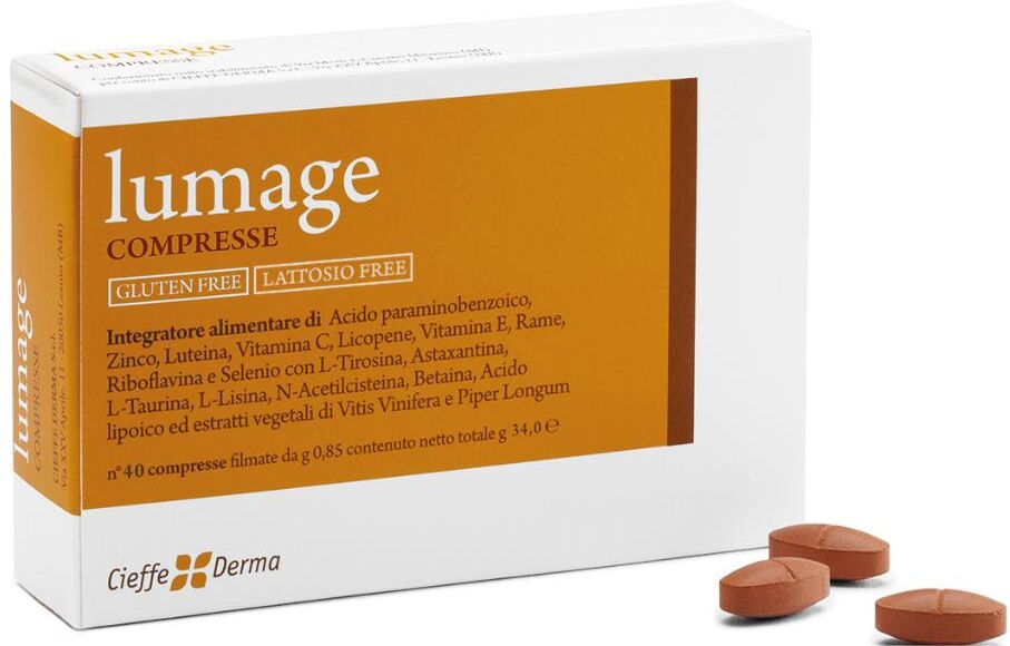 CIEFFE DERMA Srl Cieffe Derma, Lumage, 40 Compresse