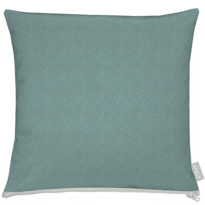Dekokissen APELT "Ciao", blau (petrol, unifarben), B:45cm H:5cm L:45cm, Baumwolle, Polyester, Dekokissen_Sitzkissen_Kissenhüllen