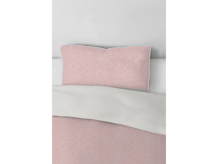 Melange-Flanell Kissenbezug Zordo Pink/Altrosa 40 x 80cm Flanell