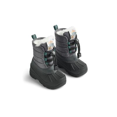 Stiefel WHEAT "WHEAT Winterboot Aleex", Mädchen, Gr. 28, grau (schwarz reflective map), Polyester, Schuhe Stiefel