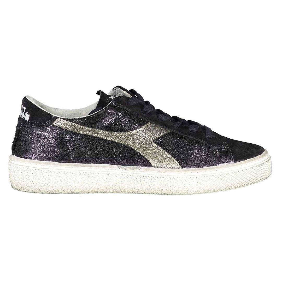 Diadora Montecarlo Glitter Vuil Dames Navy Sneakers
