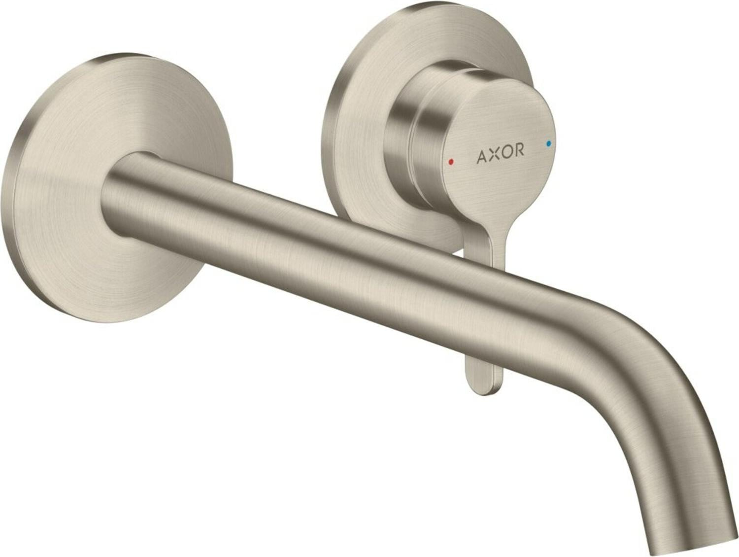 Axor ONE inbouw-éénhendel wastafelmengkraan set, geborsteld nikkel