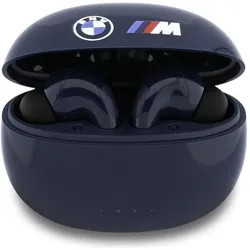BMW Bluetooth TWS Earphones Printed Logo navy blue (12 h, Kabellos), Kopfhörer, Blau