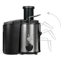 Livoo Zentrifuge, Entsafter, Transparent, Schwarz