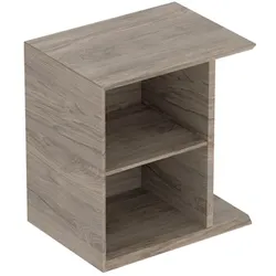 Geberit iCon Seitenelemet 502325JR1 37x40x27,3cm, für Handwaschbecken, nussbaum/Melamin Struktur