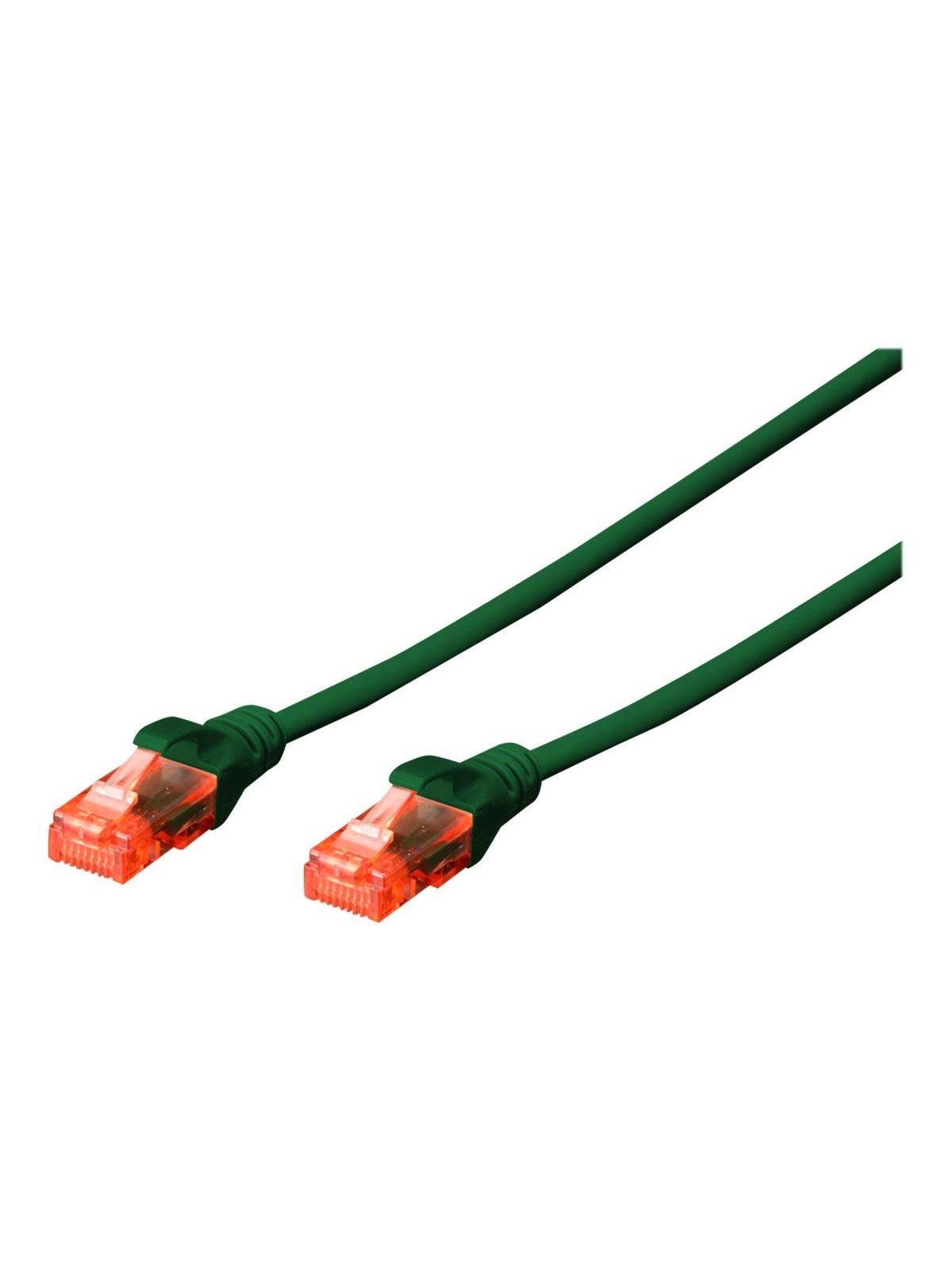DIGITUS Professional patch cable - 25 cm - green - Grün - 0.25m